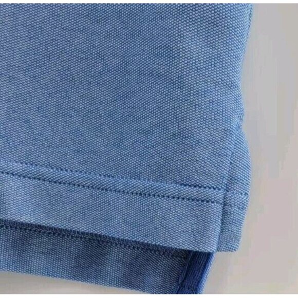 Izod Advantage Performance Stretch Polo Shirt Men’s Size M Blue Short Sleeve - Picture 4 of 8